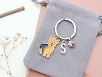 Personalised Yorkshire Terrier Keyring, 7 of 9