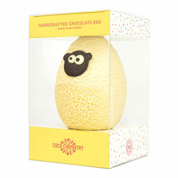 Lucy The Lamb White Easter Egg With Buttons, 2 of 5
