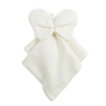 Organic Linen Butterfly Doudou In Sand, 4 of 5