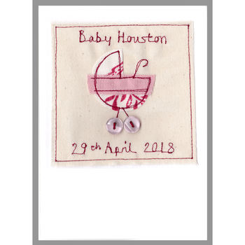 Personalised New Baby Girl Card, 10 of 12