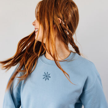 Snowflake Embroidered Sweater, 4 of 6