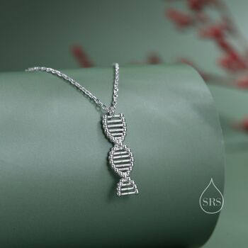 Dna Molecular Structure Pendant Necklace, 2 of 11