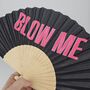 Handheld Blow Me Folding Fan, thumbnail 1 of 3