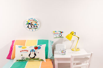 Personalised Penguin Friends Playground Clock, 4 of 5
