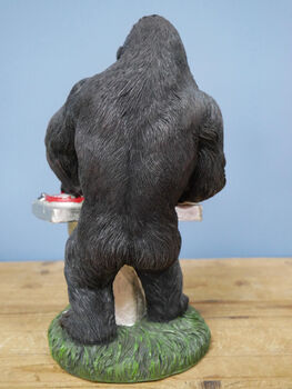 Dj Music Monkey Gorilla Turntable Figurine Ornament, 6 of 7