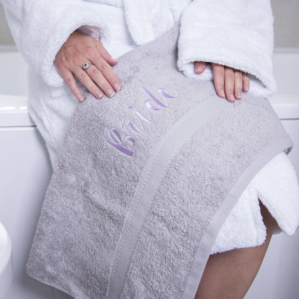 bridal bath towel by duncan stewart