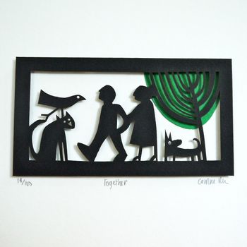 Together Limited Edition Paper Cut, 2 of 3