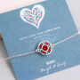 Hugs And Kisses Birthstone Bracelet, thumbnail 1 of 12