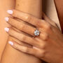 Promise Ring With Square Stone, thumbnail 1 of 4