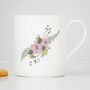 Floral Personalised China Mug, thumbnail 1 of 4