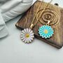 Indie Boho Daisy Sun Flower Charms Necklace, thumbnail 1 of 4