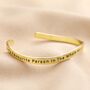 Adjustable Favourite Person Meaningful Word Wave Bangle, thumbnail 2 of 7