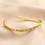 Adjustable Favourite Person Meaningful Word Wave Bangle, thumbnail 2 of 8
