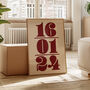 Custom Date Print | Personalised Poster | Gift | Wedding | Anniversary | Couples | Trendy | Gallery Wall, thumbnail 2 of 10