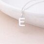 Tiny Personalised Sterling Silver Initial Pendant Necklace – Choose Your Letter, thumbnail 2 of 7
