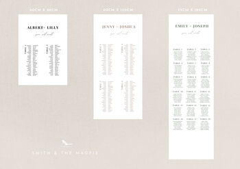 Personalised Cotton Wedding Seating Chart, 9 of 10