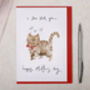Cat 'Slow Blinking' Mother's Day Card, thumbnail 1 of 2