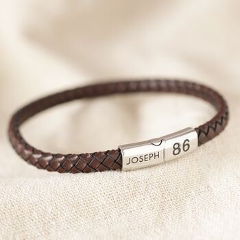 Men's Personalised Woven Bracelet, 3 of 4