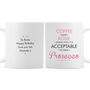 Personalised Acceptable To Drink Pink Ceramic Mug, thumbnail 3 of 5