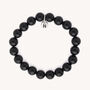 Black Obsidian Affinity Gemstone Bracelet, thumbnail 2 of 4