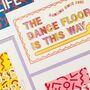 The Dance Floor Is This Way Personalised Print, thumbnail 6 of 8