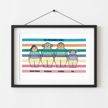 Personalised Jelly Baby Family Print, 3 of 4