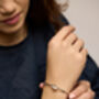 Elegant Sterling Silver Lily Bangle, thumbnail 2 of 7