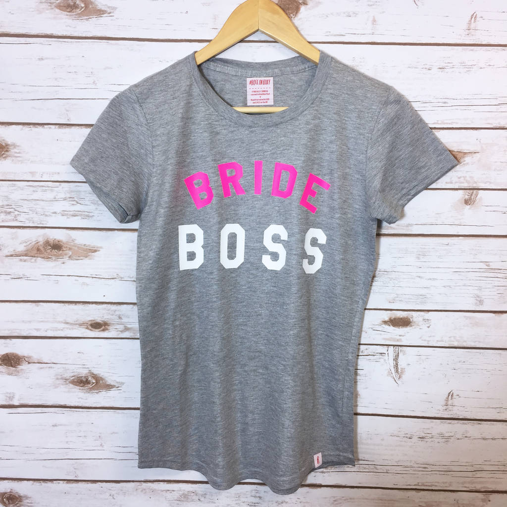 Bride Boss Slogan T-Shirt