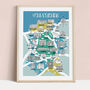 Wiltshire Map Print, thumbnail 1 of 2