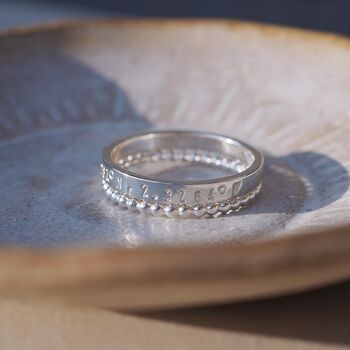 Personalised Hand Stamped Message Ring, 11 of 12