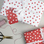Red Star Christmas Wrapping Paper, thumbnail 2 of 5