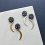 Moon And Star Earrings, thumbnail 2 of 7