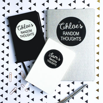 Personalised Random Thoughts Notebook, 4 of 5