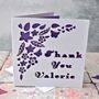 Personalised Laser Cut Thank You Card, thumbnail 1 of 6