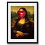 Mona Lisa Balloon Graffiti Art Print, thumbnail 2 of 4