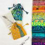 Fair Trade Recycled Sari Fabric Refillable Lavender Bag, thumbnail 1 of 12