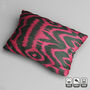 Fuchsia And Black Traditional Handwoven Cushion Cover, thumbnail 3 of 6