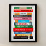 Literary Themed Personalised Retirement Print, thumbnail 2 of 3