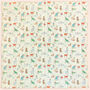 Dog Print Cotton Blend Square Scarf, thumbnail 4 of 4