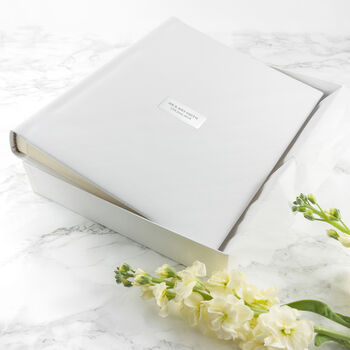 Personalised White Leather Photo Album, 2 of 12