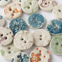 Five Porcelain Round Buttons, thumbnail 5 of 5