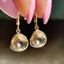 Champagne Faceted Earrings, thumbnail 1 of 3