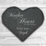 Personalised Mum's Slate Heart Keepsake, thumbnail 3 of 5