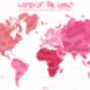 Women Of The World Map Print, thumbnail 3 of 5
