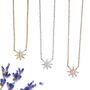 Little Star Necklace Rose Or Gold Plated 925 Silver, thumbnail 3 of 8