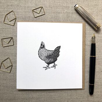 Hen Card, 2 of 4