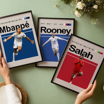 Set Of Three Football Legends Posters, 6 of 8
