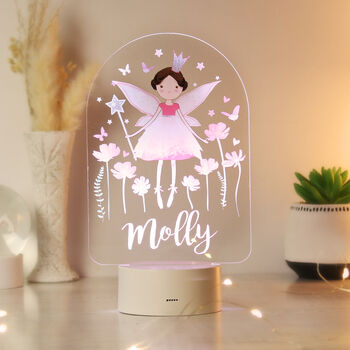 Personalised Fairy LED Colour Changing Night Light, 3 of 9