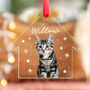 Personalised Cat Photo Bauble Keepsake, thumbnail 3 of 5