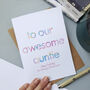 Awesome Auntie | Personalised Birthday Card, thumbnail 4 of 6